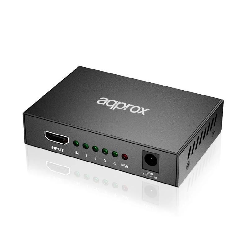 SPLITTER HDMI APPROX APPC31V3 1x HDMI IN 4xHDMI OUT 4K 30FPS