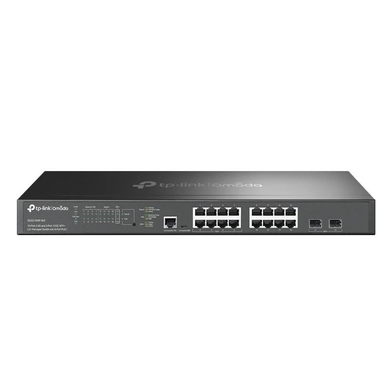 SWITCH GESTIONABLE L2+ TP-LINK OMADA SG3218XP-M2 16P 2.5Gbps 8P PoE+ 2xSFP+ 10Gbps