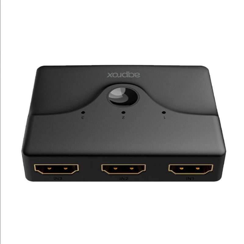 SWITCH HDMI 3 PUERTOS 4K CON MANDO A DISTANCIA APPROX APPC29 V.3