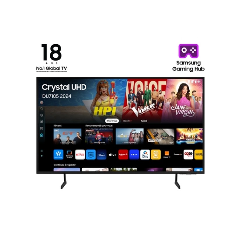 Samsung DU7105 TU65DU7105K 165,1 cm (65") 4K Ultra HD Smart TV Wifi Negro