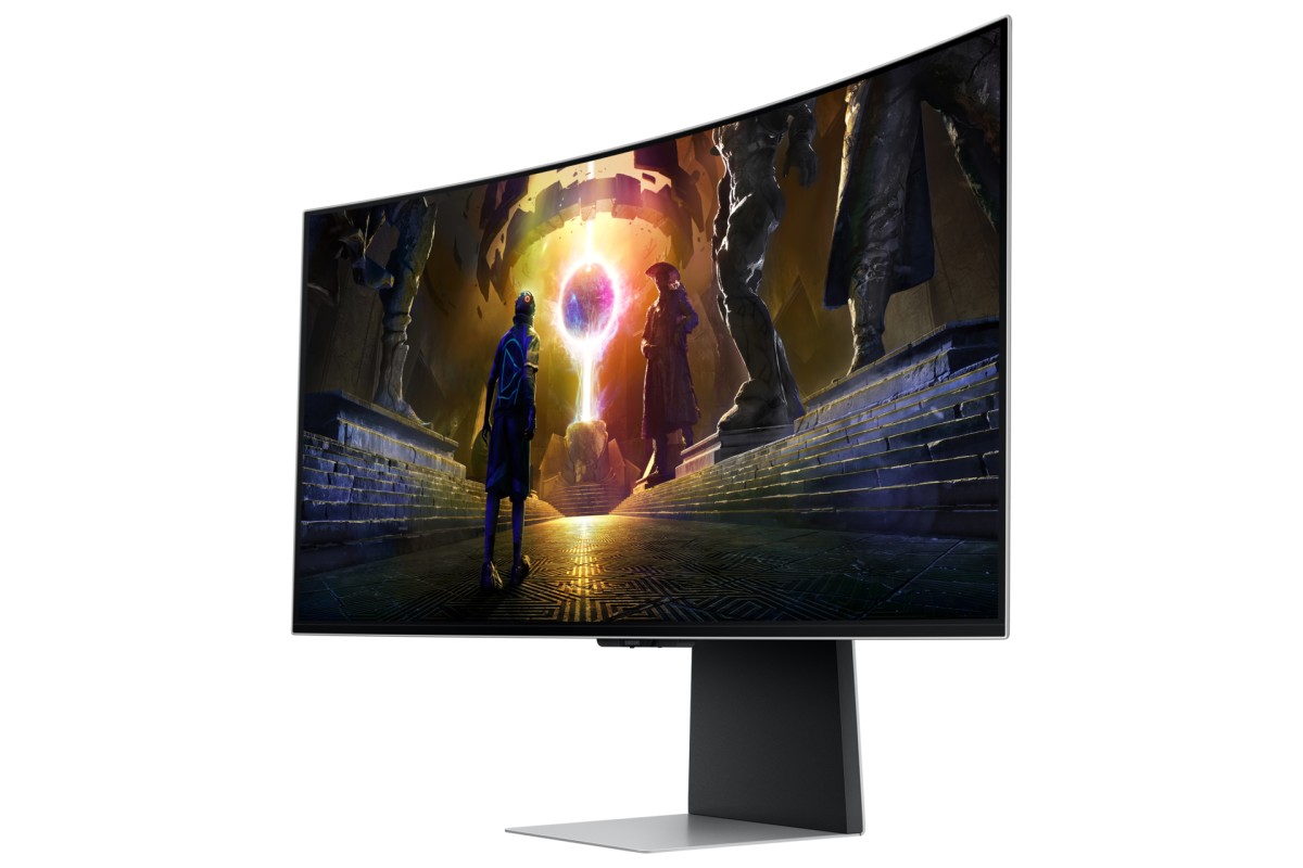 Samsung G85SD pantalla para PC 86,4 cm (34") 3440 x 1440 Pixeles UltraWide Quad HD OLED Plata