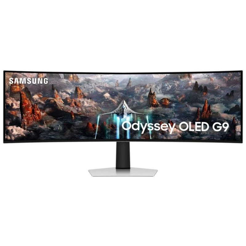 Samsung G93SC pantalla para PC 124,5 cm (49") 5120 x 1440 Pixeles Dual QHD OLED Plata