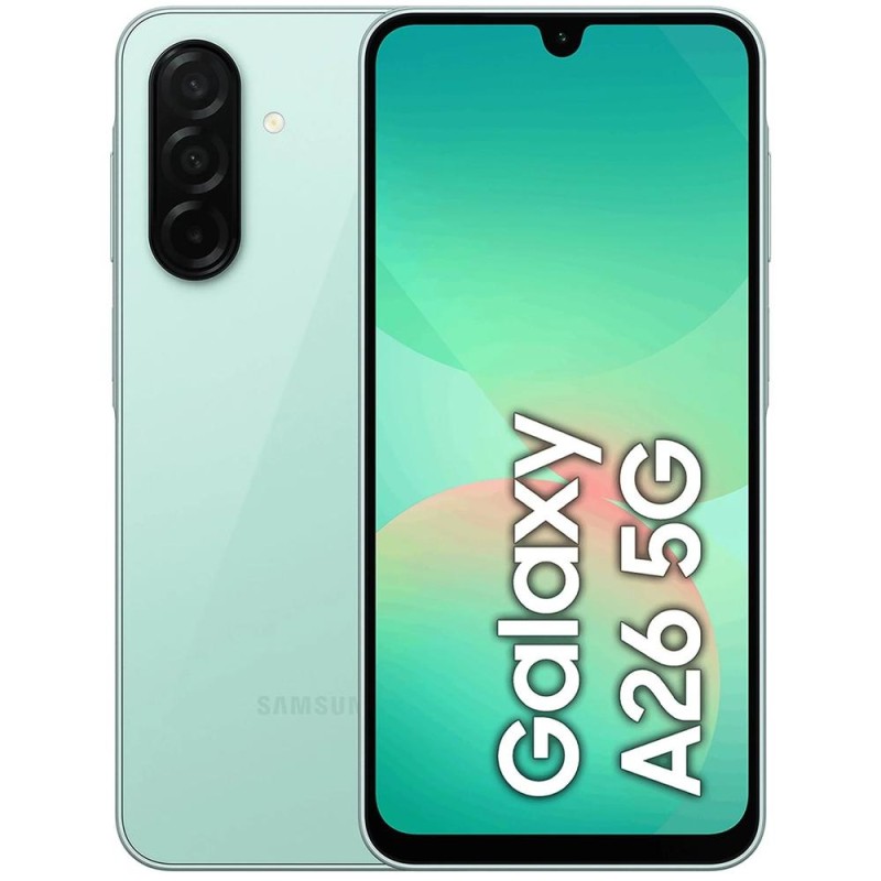 Samsung Galaxy A26 5G 17 cm (6.7") SIM doble Android 15 USB Tipo C 8GB 256GB 5000 mAh Color menta