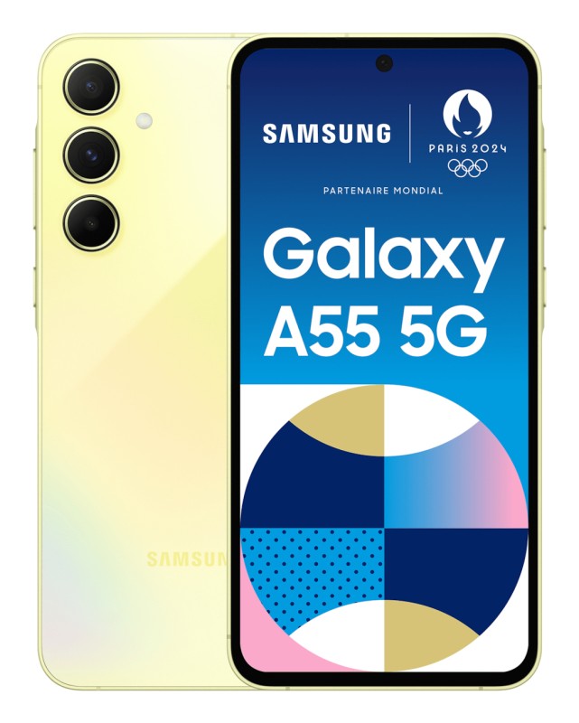 Samsung Galaxy A55 5G 16,8 cm (6.6") SIM doble Android 14 USB Tipo C 8GB 128GB 5000 mAh Amarillo