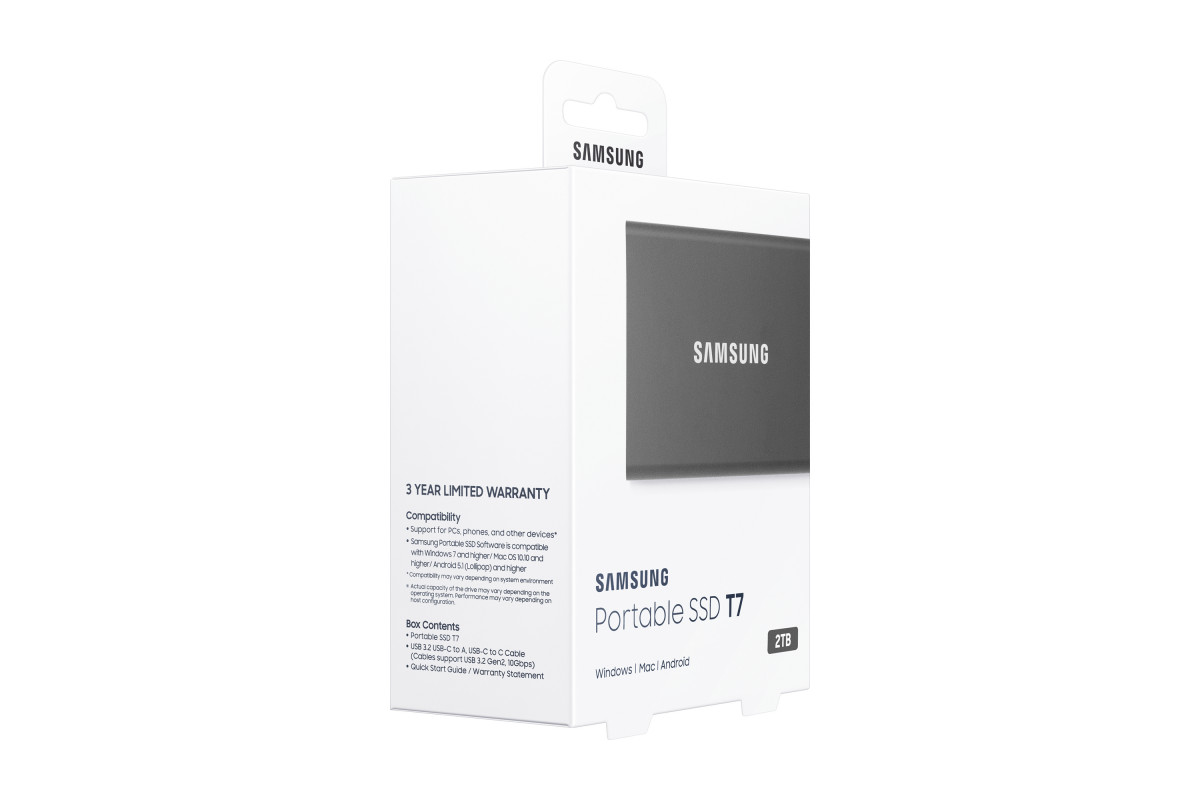 Samsung Portable SSD T7 2TB Gris