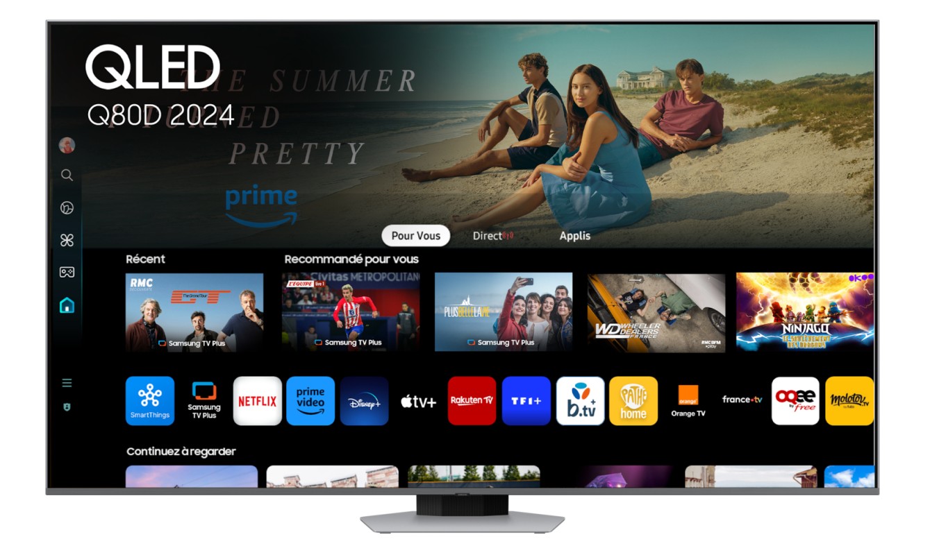 Samsung TQ55Q80DAT 139,7 cm (55") 4K Ultra HD Smart TV Wifi Plata