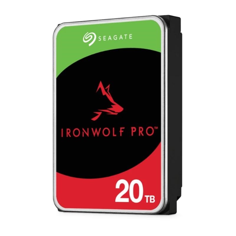 Seagate IronWolf Pro ST20000NT001 disco duro interno 20 TB 7200 RPM 256 MB 3.5"