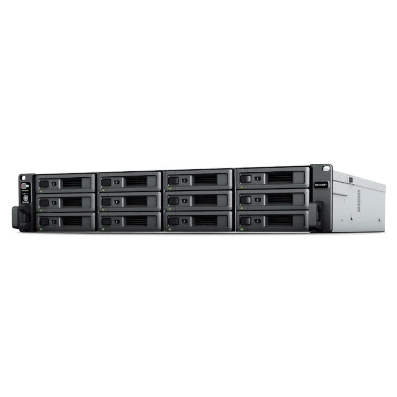 Servidor nas synology rs2423rp+ 8gb 12 bahias 2u rack gigabit ethernet