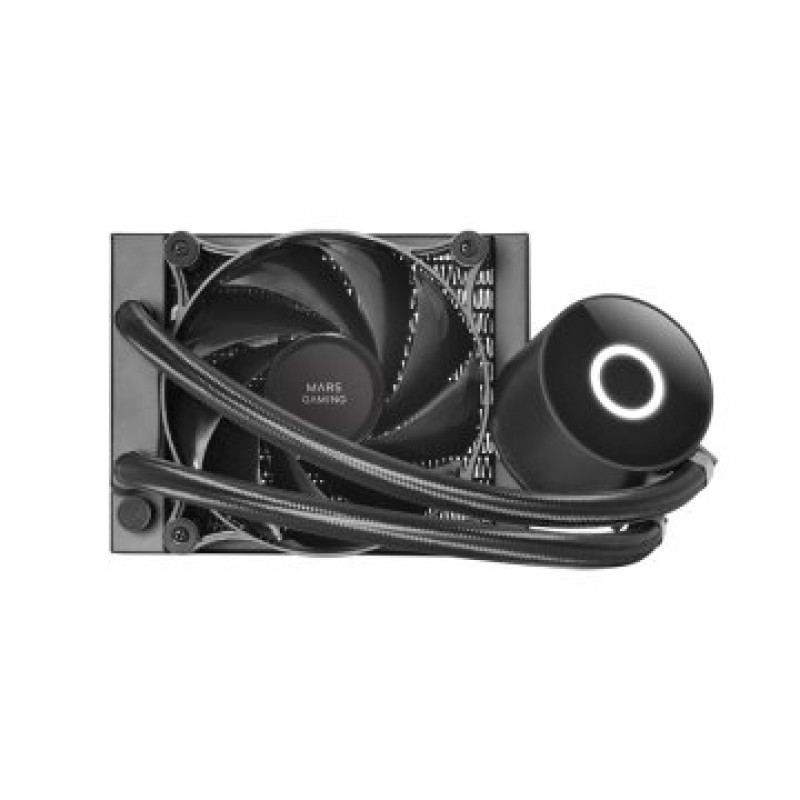 Sistema De Refrigeracion Liquida Profesional Mars Gaming Mlpro120 Negro 1x120mm Rodamiento Fdb De Cobre Tpd 220w Para Procesa