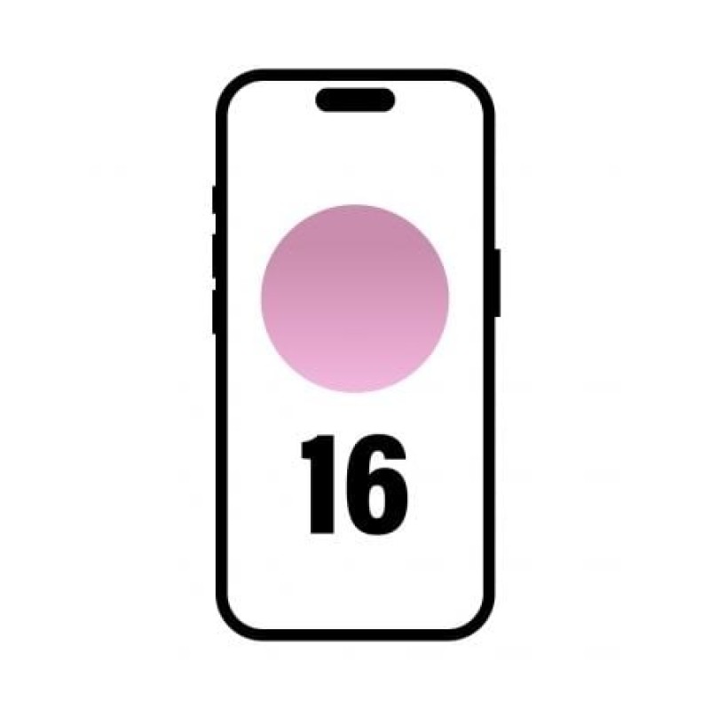Smartphone APPLE iPhone 16 MYEA3QL/A - Chip A18 · 6.1 Súper Retina XDR · 128GB · iOs 18 · Rosa