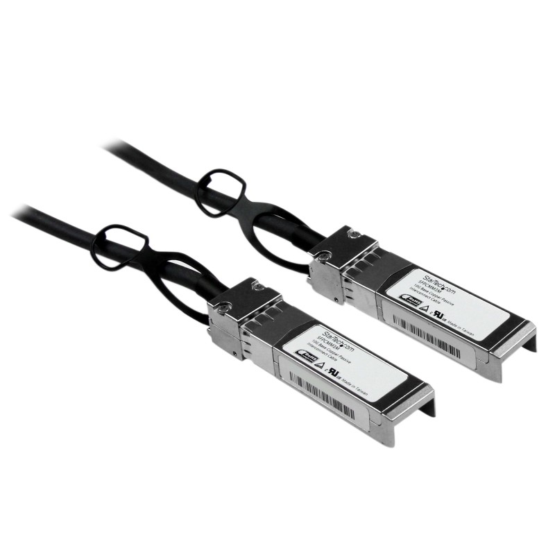 StarTech.com Cable de 3m Twinax Direct Attach SFP+ a SFP+ - 10G Compatible con Cisco SFP-H10GB-CU3M - DAC de Cobre SFP+ 10GbE - DAC Pasivo de Bajo Pod