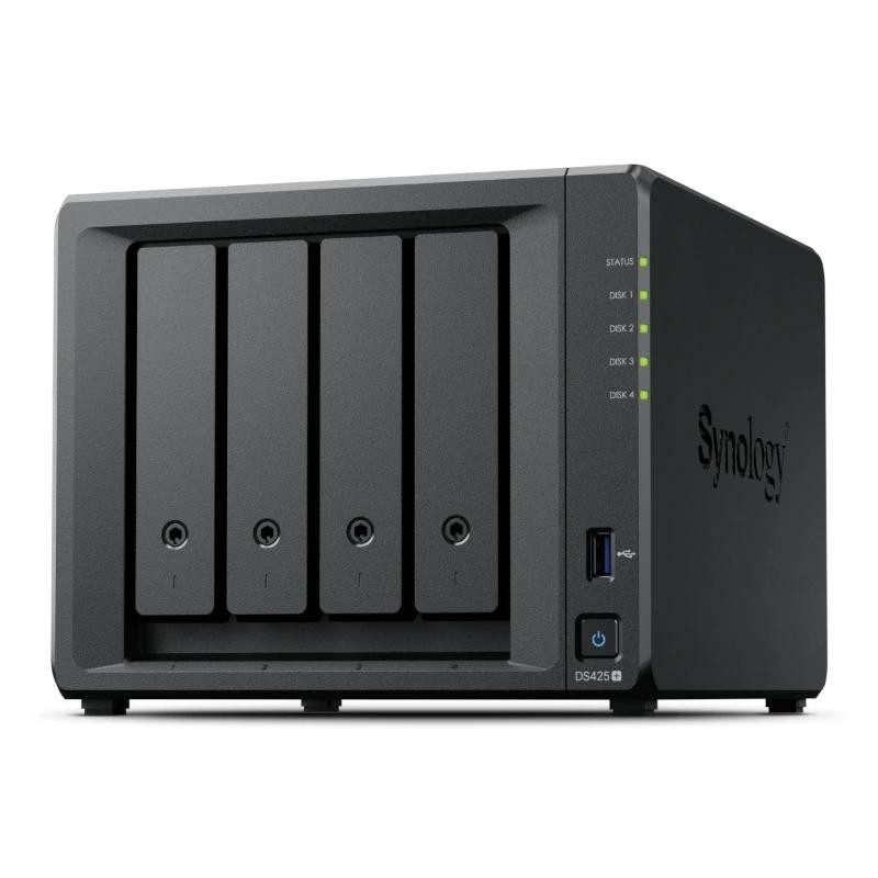 Synology DiskStation DS425+ servidor de almacenamiento NAS Intel® Celeron® J4125 2 GB DDR4 0 TB Negro