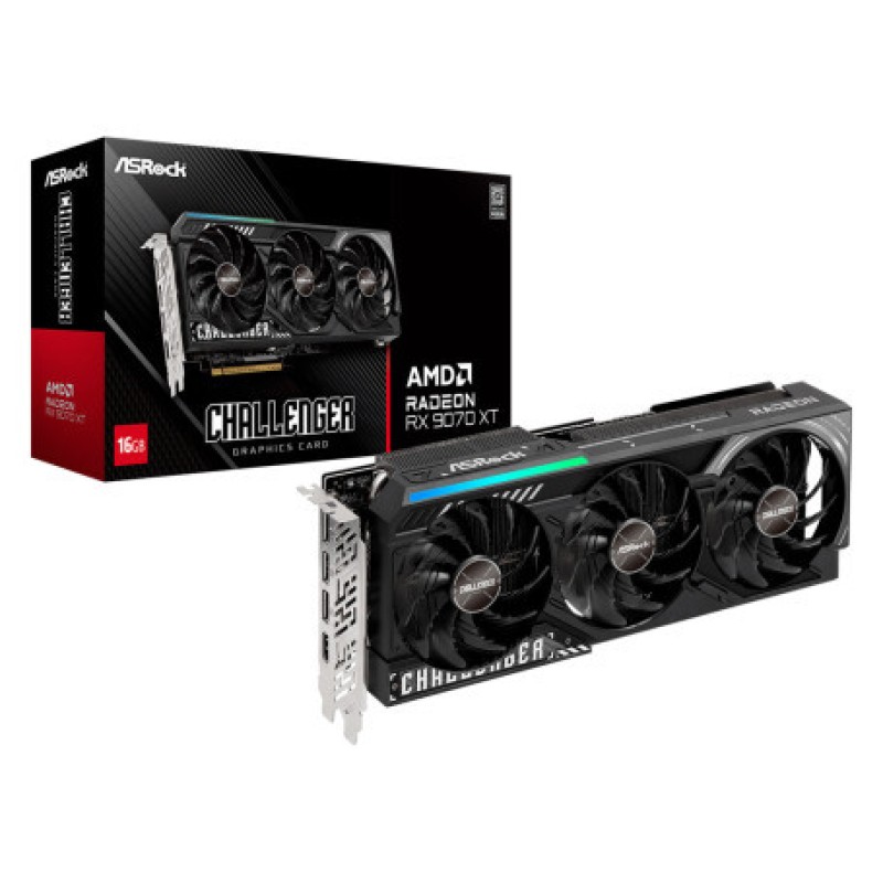 TARJETA GRAFICA ASROCK CHALLENGER RX 9070 XT 16GB