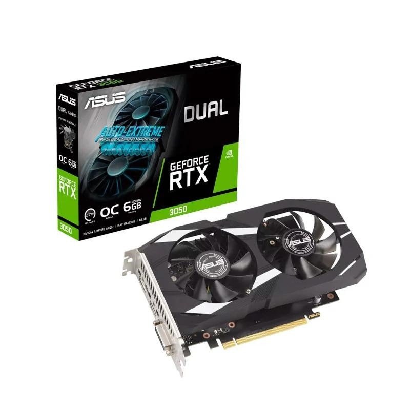 TARJETA GRAFICA ASUS DUAL RTX 3050 6GB OC