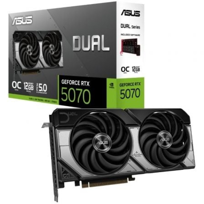 TARJETA GRAFICA ASUS DUAL RTX 5070 12GB OC