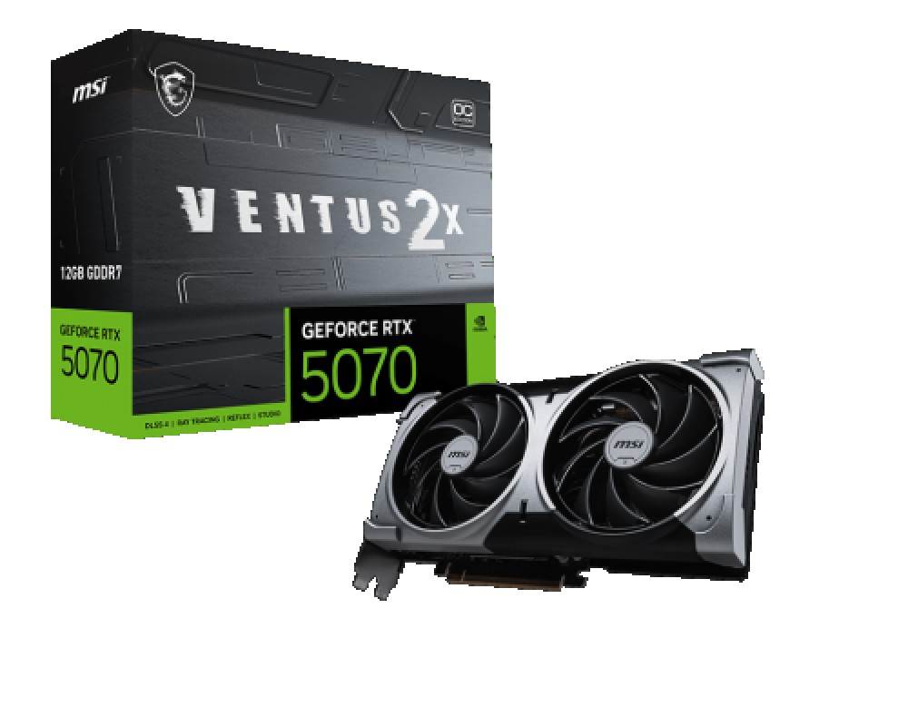 TARJETA GRAFICA MSI VENTUS 2X RTX 5070 12GB OC