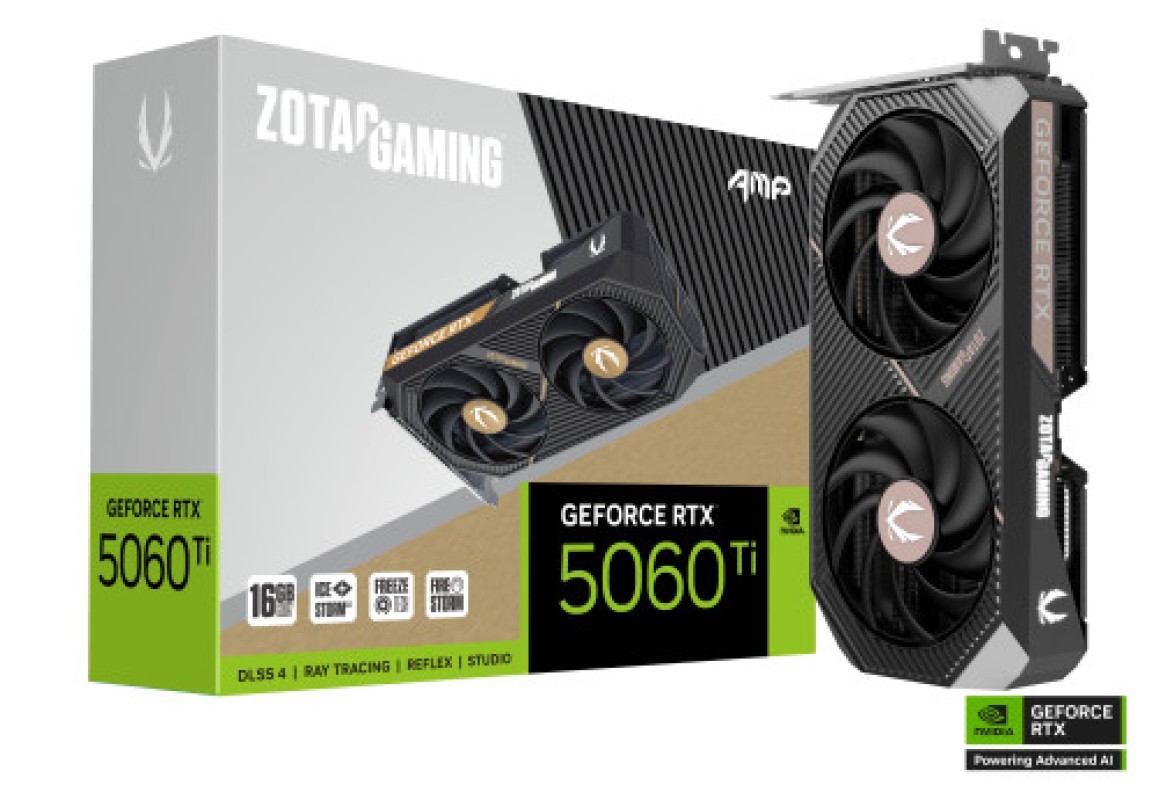 TARJETA GRAFICA ZOTAC AMP RTX 5060 TI 16GB