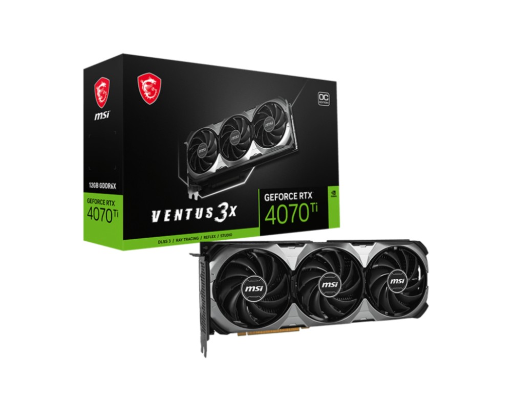 TARJETA GRÃFICA MSI RTX 4070TI VENTUS 3X E OC 12GB GDDR6X