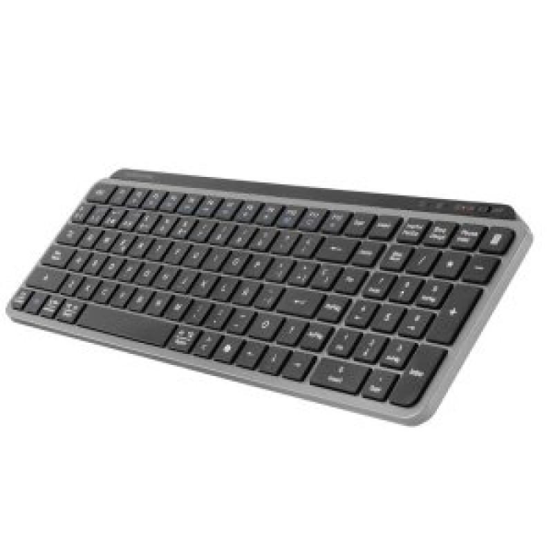 TECLADO MARS GAMING MKSILENKEYSES WIRELESS BT + 2.4 BATERIA 200h COPILOT PERFIL BAJO NEGRO