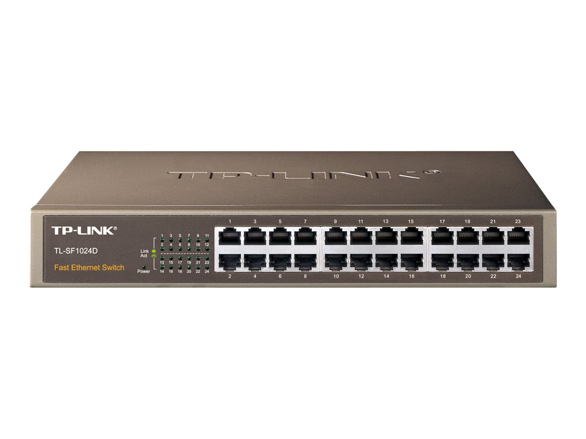 TP-LINK TL-SF1024D switch Fast Ethernet (10/100) Negro