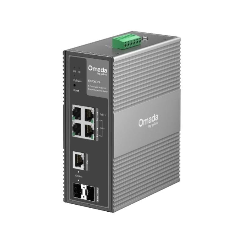 TP-Link IES206GPP switch Gestionado Gigabit Ethernet (10/100/1000) Energía sobre Ethernet (PoE) Negro