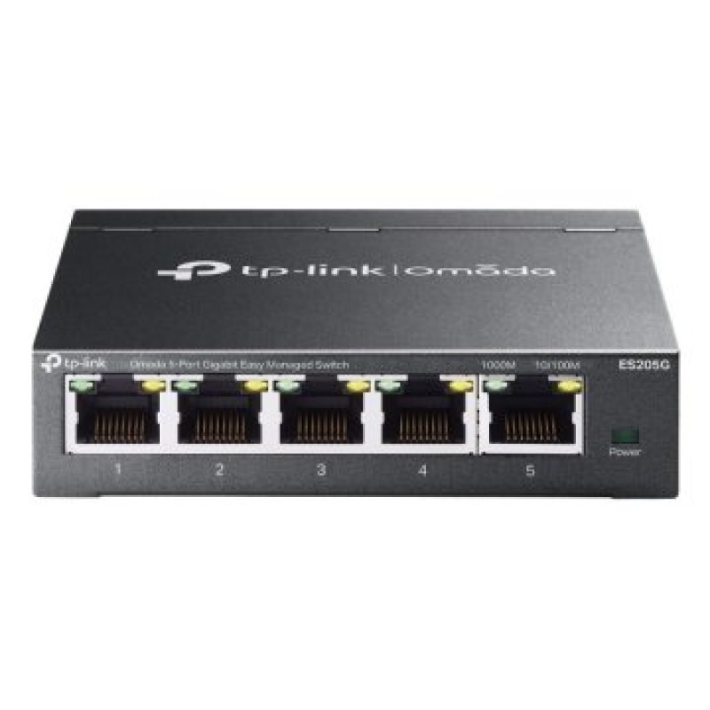 TP-Link Omada ES205G switch Gestionado Gigabit Ethernet (10/100/1000) Negro