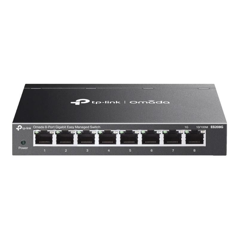 TP-Link Omada ES208G switch Gestionado L2 Gigabit Ethernet (10/100/1000) Negro