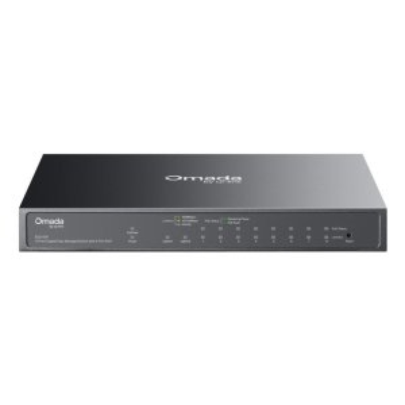 TP-Link Omada ES210GP switch Gestionado L2 Gigabit Ethernet (10/100/1000) Energía sobre Ethernet (PoE) DIN rail Negro
