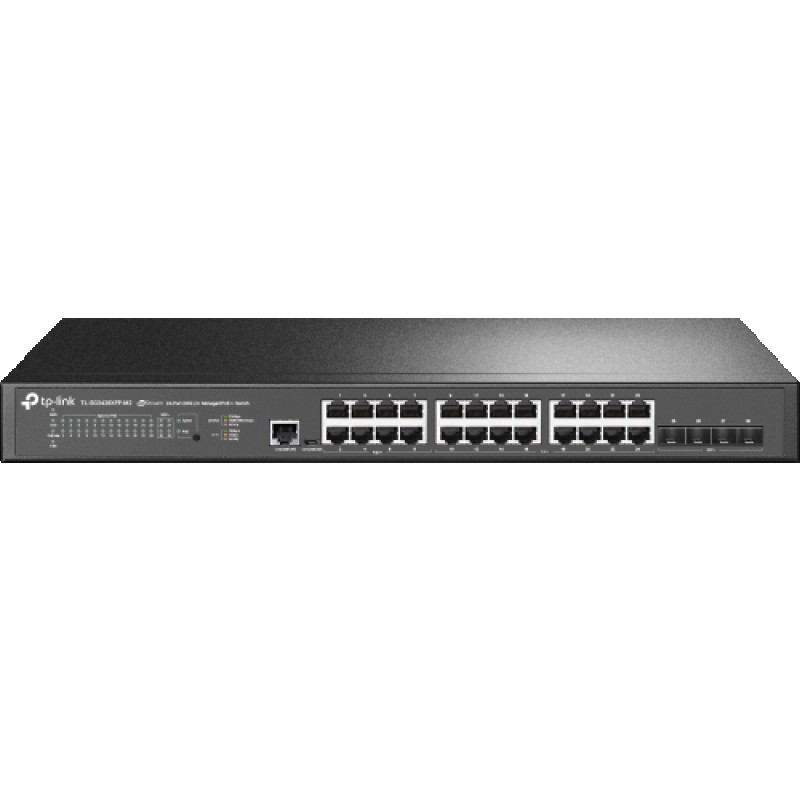 TP-Link Omada SG3428XPP-M2 switch Gestionado L2+ 2.5G Ethernet (100/1000/2500) Energía sobre Ethernet (PoE) 1U Negro