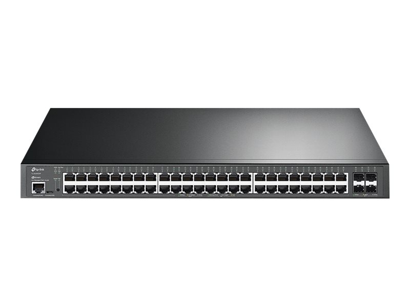 TP-Link Omada SG3452XP switch Gestionado L2+ Gigabit Ethernet (10/100/1000) Energía sobre Ethernet (PoE) 1U Negro
