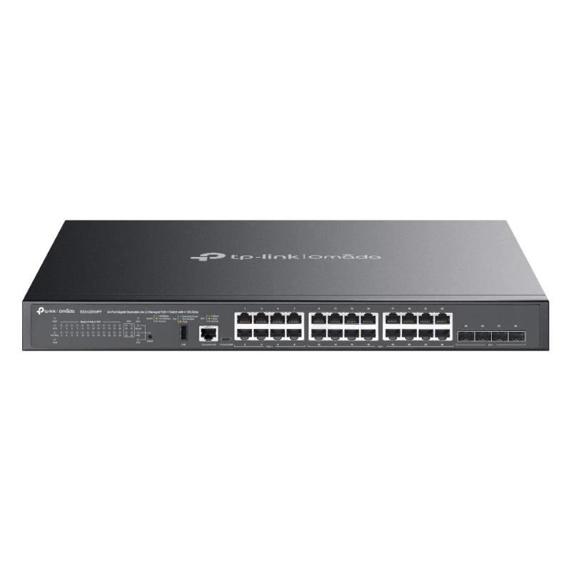 TP-Link SG5428XMPP switch Gestionado L3 Gigabit Ethernet (10/100/1000) Energía sobre Ethernet (PoE) Negro