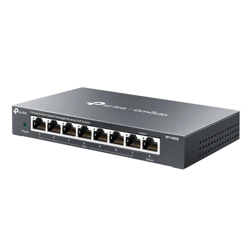 TP-Link TL-RP108GE switch Gestionado L2 Gigabit Ethernet (10/100/1000) Energía sobre Ethernet (PoE) Negro