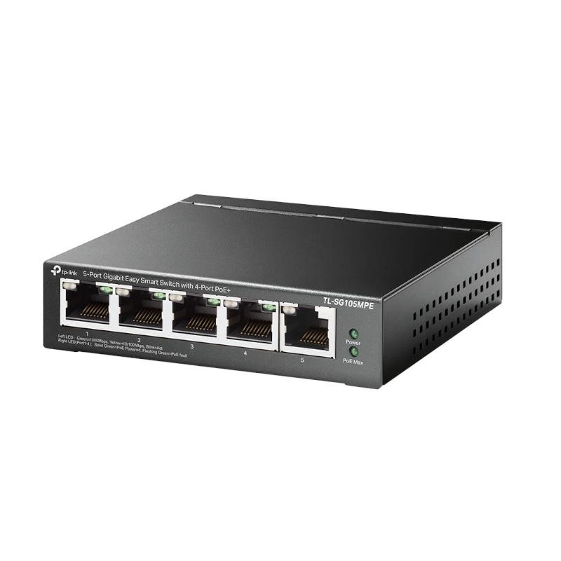 TP-Link TL-SG105MPE switch L2 Gigabit Ethernet (10/100/1000) Energía sobre Ethernet (PoE) Negro