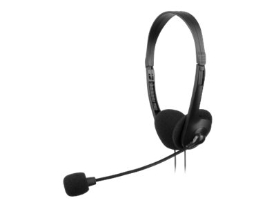 Tacens AH118 auricular y casco Auriculares Alámbrico Diadema Llamadas/Música Negro