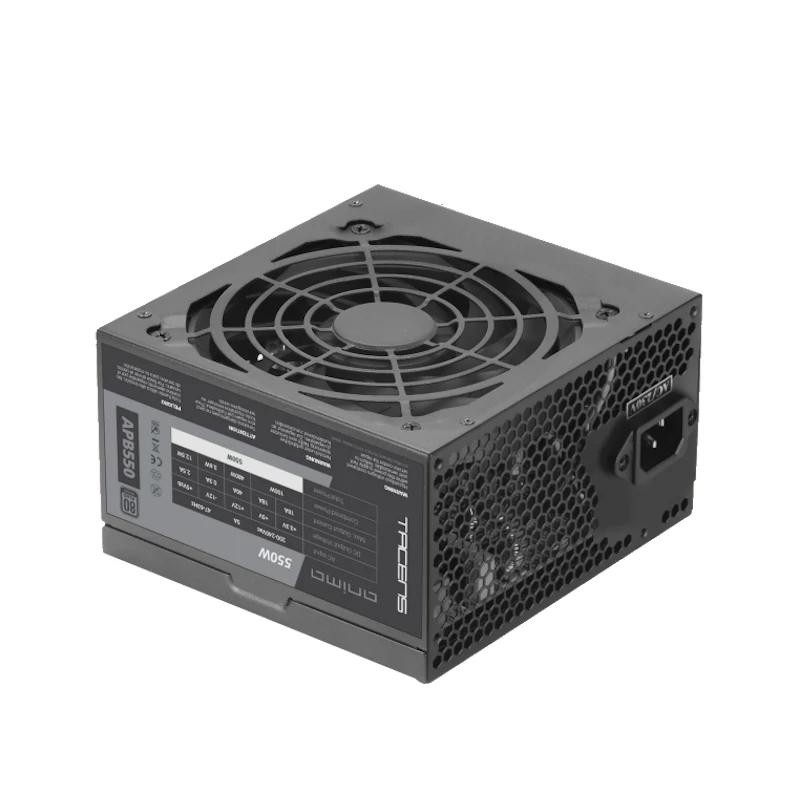 Tacens APB550, Fuente Alimentación PC ATX 550W, 80Plus Bronze, 85% Eficiencia, Tecnologías SMD y DC-DC, Ventilador Ultra-silencioso 12cm, Negro, 550