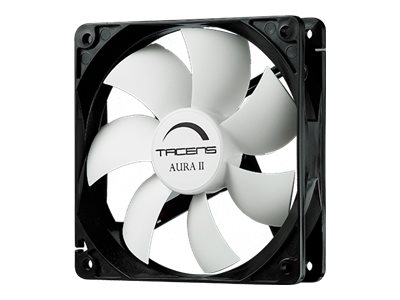 Tacens Aura II 8cm Carcasa del ordenador Ventilador Negro, Blanco
