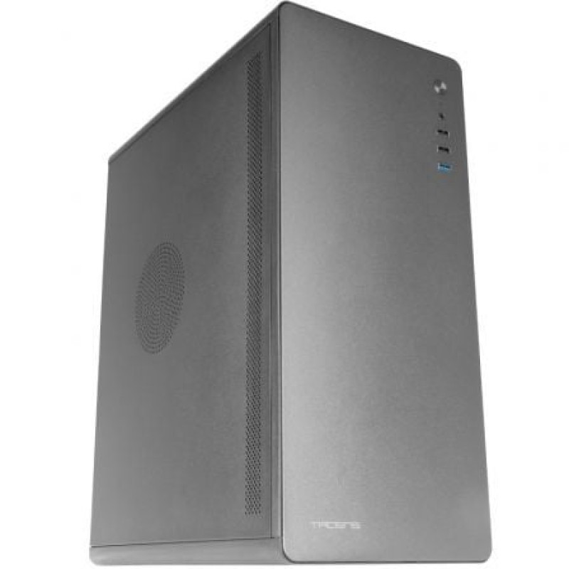 Tacens ENSIS, Caja PC ATX, Diseño Completamente Metálico, Estructura Robusta Ultrarresistente, Semitorre con Ventilador 120mm FDB Ultrasilencioso, U