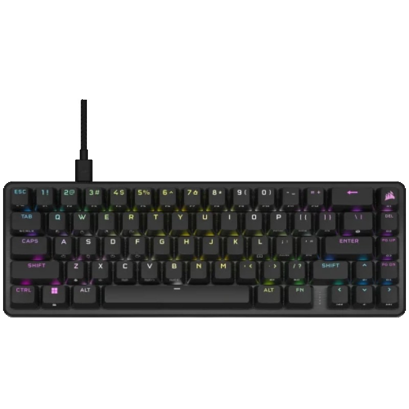 Teclado espaÑol corsair usb k65 mini pro rgb blk opx 65% ch-91a401a-es