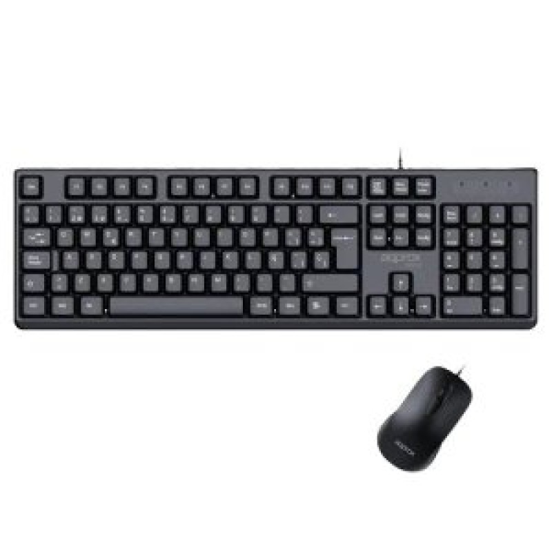Teclado y mouse approx appmx245 cable usb 1.45m 1200dpi teclado ligero y compacto