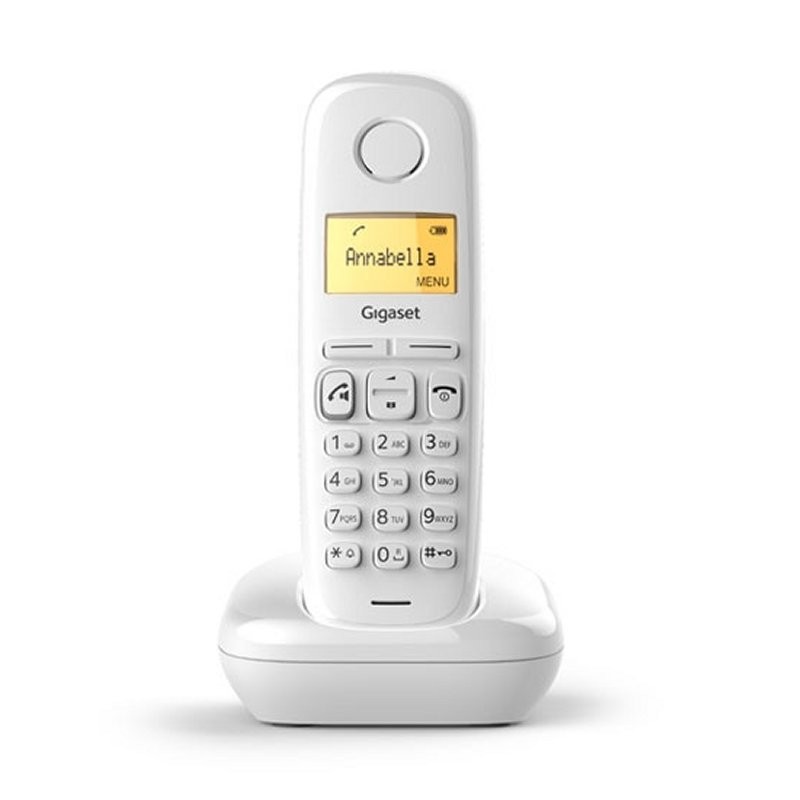 Telefono fijo inalambrico gigaset a270 blanco 80 numeros agenda - 10 tonos