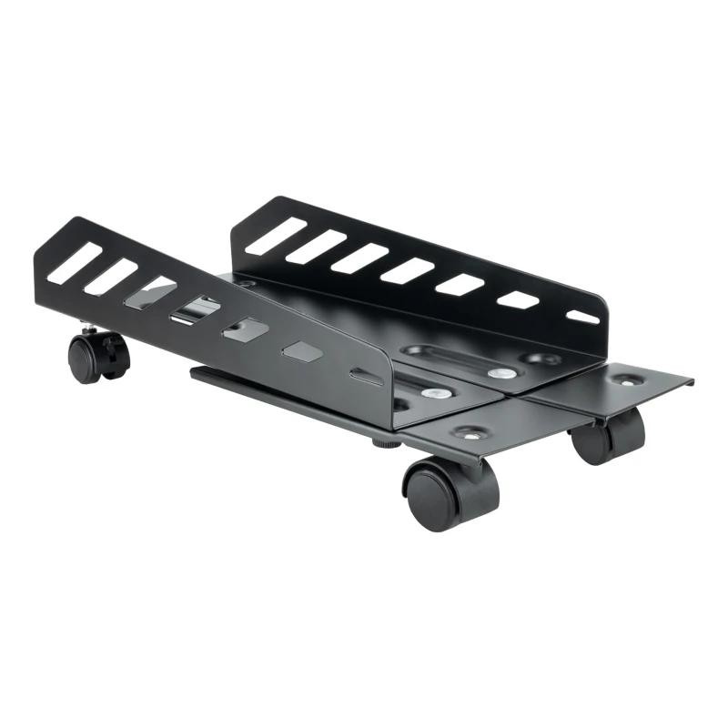 TooQ Soporte metálico para CPU de suelo con ruedas