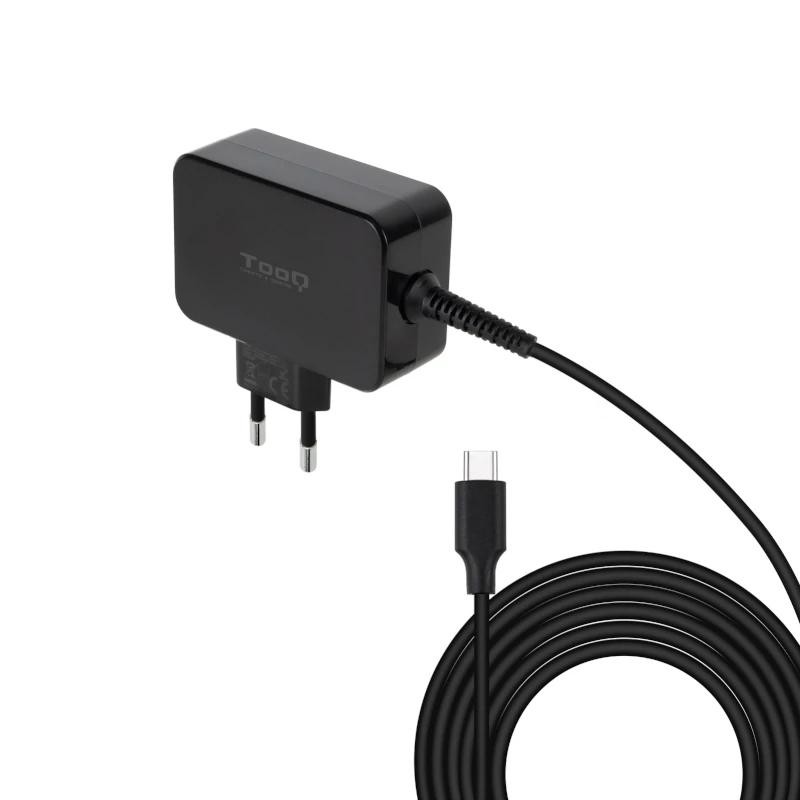 TooQ TQLC-USBCGAN65PD cargador de dispositivo móvil Portátil Negro Corriente alterna Interior