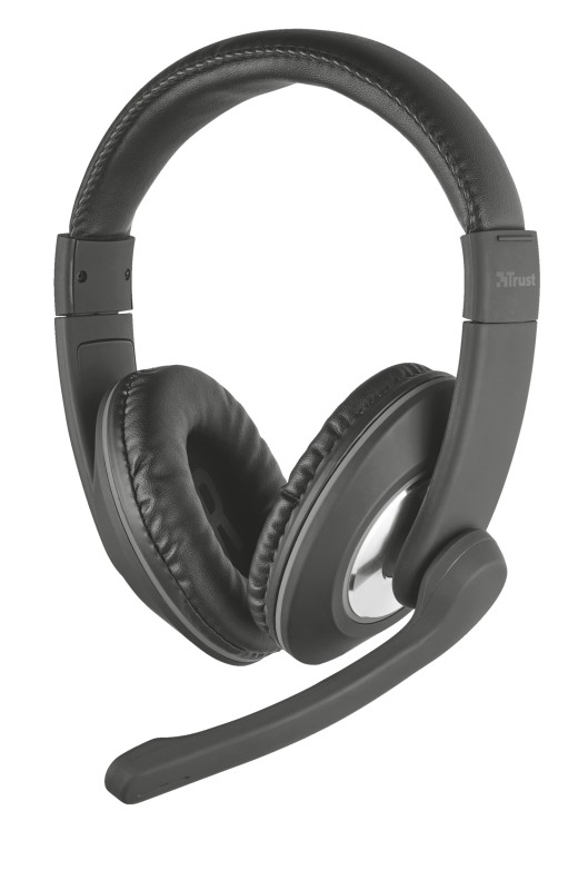 Trust 21662 auricular y casco Auriculares Alámbrico Diadema Llamadas/Música Negro