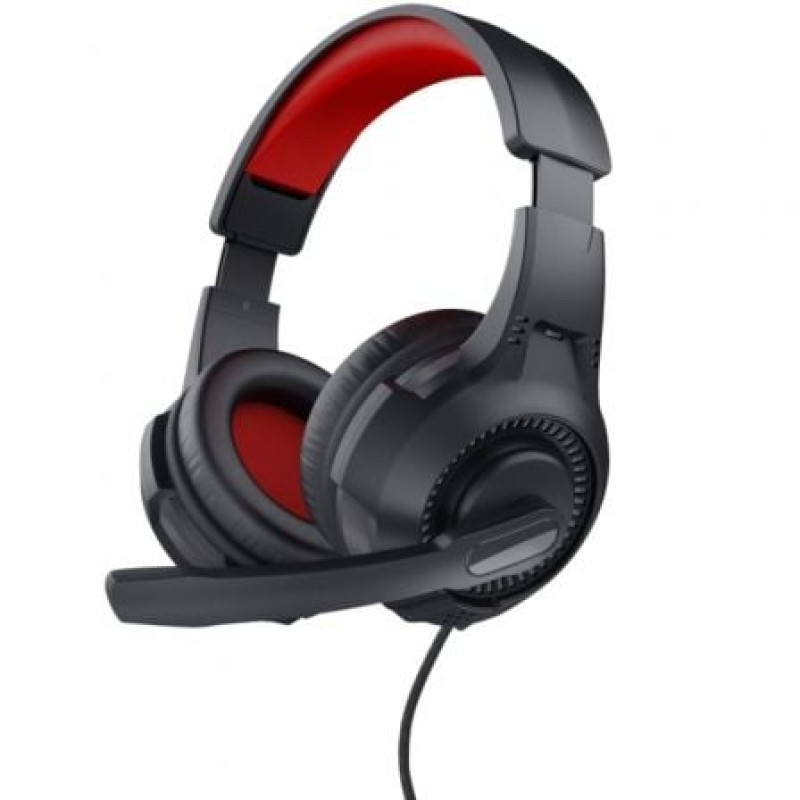 Trust 24785 auricular y casco Auriculares Alámbrico Diadema Juego Negro, Rojo