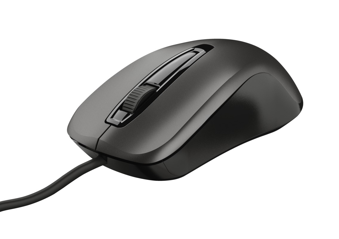 Trust Carve ratón Oficina Ambidextro USB tipo A Óptico 1200 DPI
