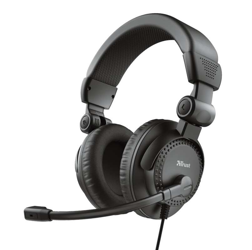 Trust Como Auriculares Alámbrico Diadema Llamadas/Música Negro