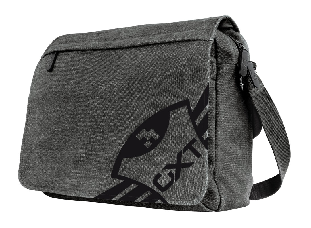 Trust GXT 1260 Yuni maletines para portátil 39,6 cm (15.6") Bandolera Negro, Gris