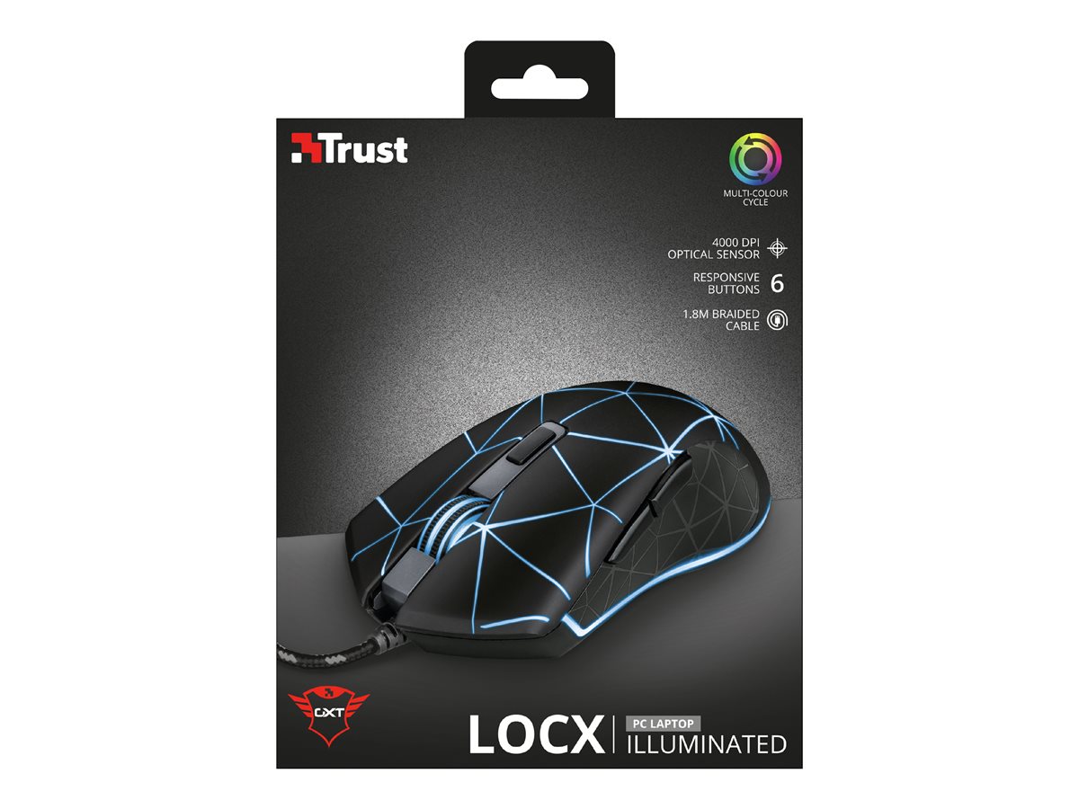 Trust GXT 133 Locx - ratón - USB