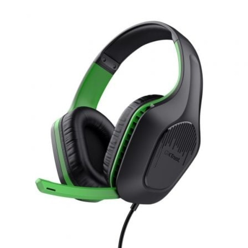 Trust GXT 415X ZIROX Auriculares Alámbrico Diadema Juego Negro, Verde