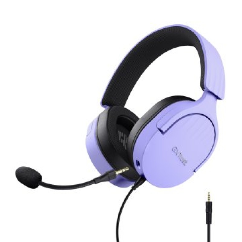 Trust GXT 489P FAYZO Auriculares Alámbrico Diadema Juego Negro, Púrpura